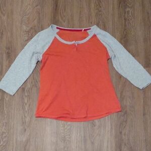 Sonoma Coral 3/4 Sleeve Top - Size S